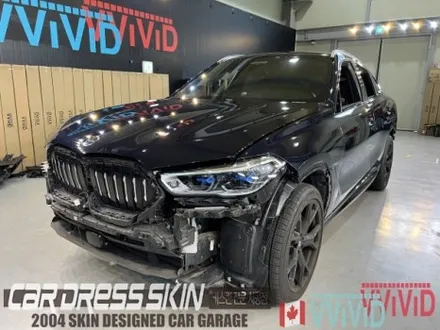 BMW X6(G06) 무광화이트 \'사틴화이트\' 크롬딜리트 전체랩핑 + 라이트필름 / 인천 서구 가좌동