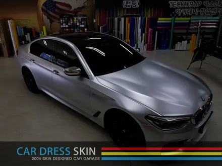 BMW G30 5시리즈 무광크롬랩핑+휠도색+캘리퍼 캔디도색 / 인천 서구