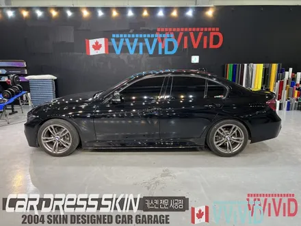 고광택 하이그로시블랙 BMW 320d 전체랩핑 \