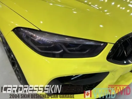 랩핑 재시공? BMW M8 기존 랩핑지 캔디레드를 제거 후 엠블런스옐로우 전체랩핑 재시공 인천 M8랩핑 / 인천 서구 가좌동