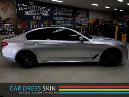 BMW G30 5시리즈 무광크롬랩핑+휠도색+캘리퍼 캔디도색 / 인천 서구