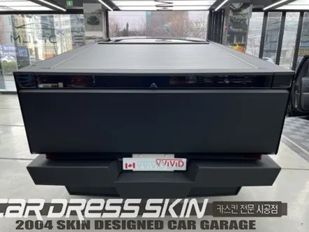 인천사이버트럭 아머 커스텀 클래딩 포인트 랩핑 [무광블랙PPF+부분랩핑] / 인천 서구 가좌동