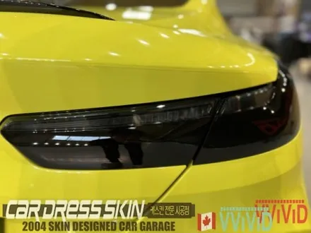 랩핑 재시공? BMW M8 기존 랩핑지 캔디레드를 제거 후 엠블런스옐로우 전체랩핑 재시공 인천 M8랩핑 / 인천 서구 가좌동