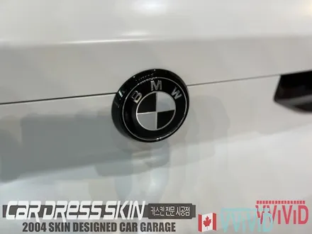 BMW X6(G06) 무광화이트 \'사틴화이트\' 크롬딜리트 전체랩핑 + 라이트필름 / 인천 서구 가좌동