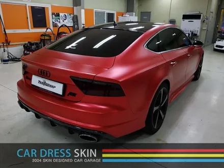진리의 무광크롬 다크레드크롬 랩핑 X Audi RS7 / 인천 서구