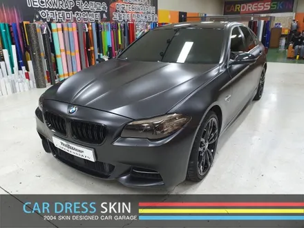 BMW F10 520d 사틴블랙(반무광블랙) 자동차랩핑 / 인천 서구