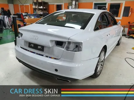 Audi A6 사틴블랙 전체 + RS,S버젼 포인트 사이드미러 랩핑 / 인천 서구