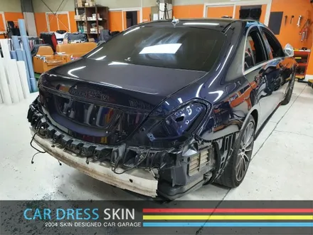 인천카스킨 벤츠 W222 S350 화이트펄 자동차랩핑 / 인천 서구