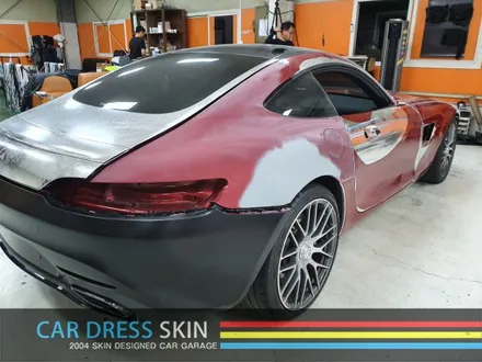 벤츠 AMG GT 사고차 완벽 복원! 판금작업으로 비용 Down 랩핑으로 컬러체인지◀ / 인천 서구