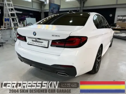 무광화이트/반무광화이트 BMW 530i 사틴화이트 래핑 / 인천 서구