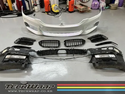 랩핑으로 티 나지 않게 사고 수리까지? BMW 520d G바디 화이트카멜레온 택랩(TeckWrap) 라벤더펄 전체랩핑 / 인천 서구