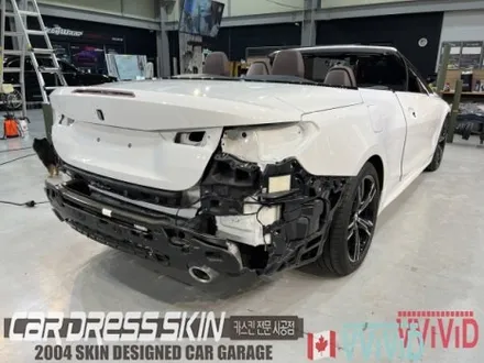 BMW G22 \'420i 컨버터블\' 무광밀리터리그린 택랩(TECKWRAP) 인천카드레스스킨 래핑 / 인천 서구