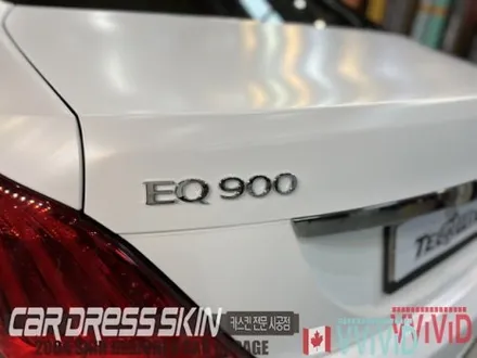 제네시스 EQ900 \'마테호른화이트\'무광화이트랩핑 + 실내 풀랩핑(블랙브러쉬) / 인천 서구