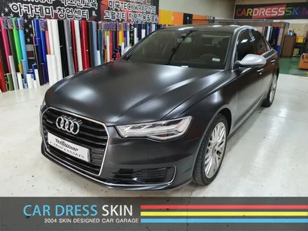 Audi A6 사틴블랙 전체 + RS,S버젼 포인트 사이드미러 랩핑 / 인천 서구