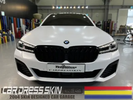 무광화이트/반무광화이트 BMW 530i 사틴화이트 래핑 / 인천 서구