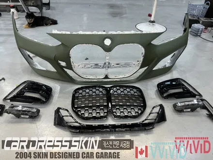 BMW G22 \'420i 컨버터블\' 무광밀리터리그린 택랩(TECKWRAP) 인천카드레스스킨 래핑 / 인천 서구