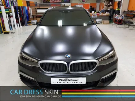 BMW G30 5시리즈 화이트▶사틴블랙 + 실버 포인트 랩핑 / 인천 서구