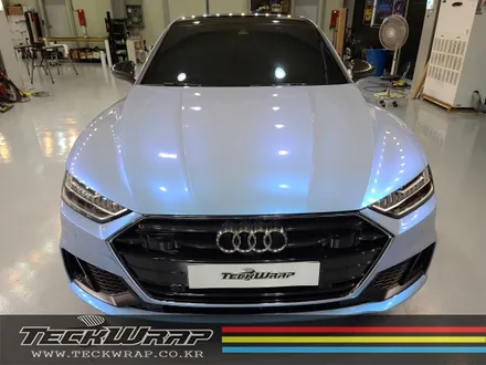 인천카멜레온랩핑 신형 Audi A7 택랩 블루카멜레온 전체랩핑 / 인천 서구
