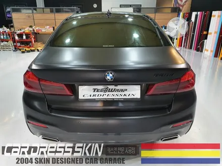 BMW G30 사틴블랙 랩핑 + 라이트필름 인천 자동차래핑 / 인천 서구