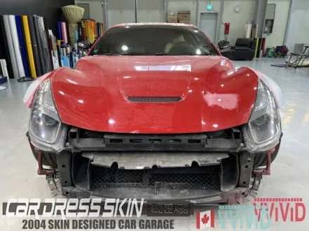 페라리 F12 베를리네타 \'사고차\' 수리 후 화이트랩핑 / 인천 서구 가좌동
