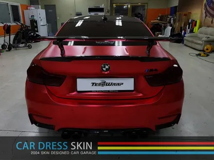 BMW M4 튜닝 무광레드크롬 인천래핑 (택랩) / 인천 서구