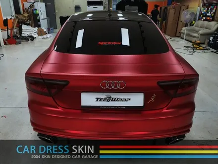 택랩 무광레드크롬 Audi A7 자동차 래핑 무광랩핑 크롬랩핑 / 인천 서구