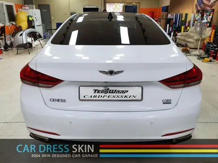제네시스 G380 실버▶순정 화이트 자동차 래핑 / 인천 서구