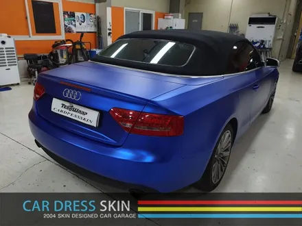 Audi A5 카브리올레 Avery 무광블루크롬 전체 래핑 / 인천 서구