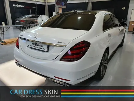 인천랩핑 극강의 다이아몬펄 벤츠 S400d 에이버리슈프림 다이아몬드 화이트 전체랩핑 / 인천 서구