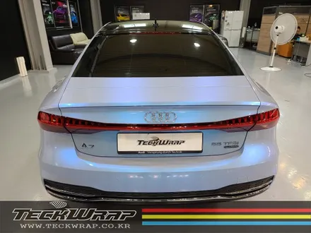 인천카멜레온랩핑 신형 Audi A7 택랩 블루카멜레온 전체랩핑 / 인천 서구