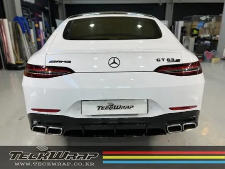이게 랩핑이라고? 고광택 하이그로시 \'화이트\' 순정 같은 높은 광택도의 화이트랩핑 벤츠 AMG GT63 / 인천 서구