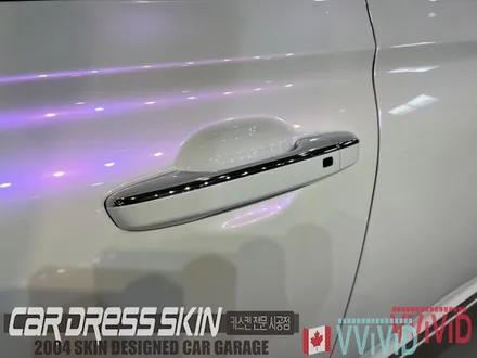 제네시스 G90 화이트카멜레온 화이트+라벤더펄 택랩 정품랩핑 / 인천 서구 가좌동