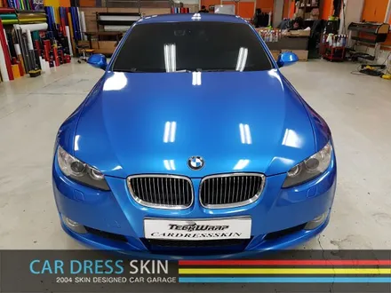 BMW 328i (E90) 컨버터블 브라이트블루메탈릭 랩핑 / 인천 서구