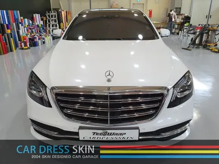 인천랩핑 극강의 다이아몬펄 벤츠 S400d 에이버리슈프림 다이아몬드 화이트 전체랩핑 / 인천 서구