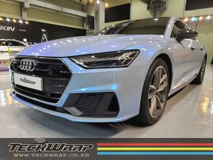 인천카멜레온랩핑 신형 Audi A7 택랩 블루카멜레온 전체랩핑 / 인천 서구