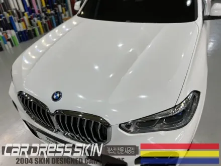 BMW X5 순정 화이트와 가장 비슷한 유광화이트 전체랩핑 / 인천 서구