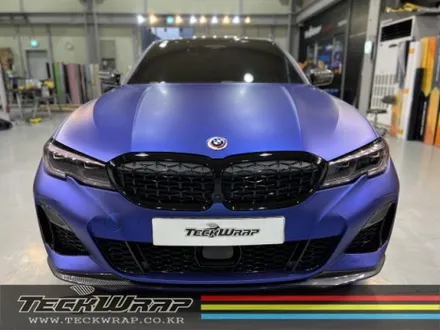 미국 정품 택랩 무광블루크롬 BMW M340i 무광블루크롬랩핑 / 인천 서구