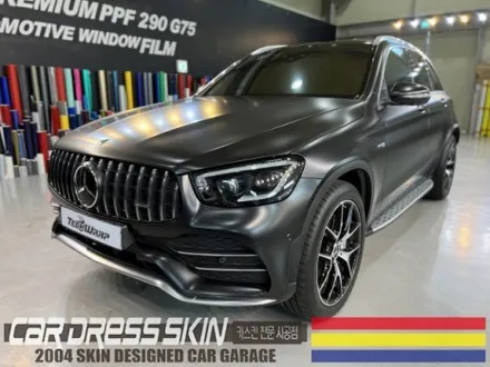 인천 벤츠 랩핑 GLC43AMG 무광(사틴)블랙 전체랩핑 / 인천 서구