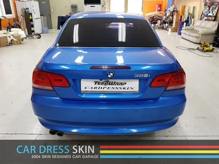 BMW 328i (E90) 컨버터블 브라이트블루메탈릭 랩핑 / 인천 서구