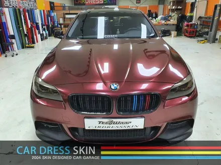BMW F10 5시리즈 패션레드메탈릭 전체카스킨 X 인천 카드레스스킨 / 인천 서구