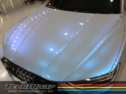 인천카멜레온랩핑 신형 Audi A7 택랩 블루카멜레온 전체랩핑 / 인천 서구