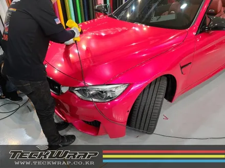 BMW M4 컨버터블 캔디핑크 핑크+레드의 화려한 조합 랩핑 / 인천 서구