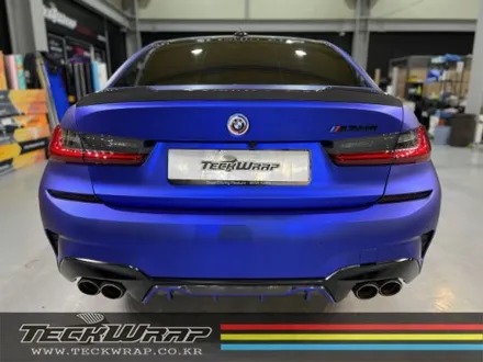 미국 정품 택랩 무광블루크롬 BMW M340i 무광블루크롬랩핑 / 인천 서구