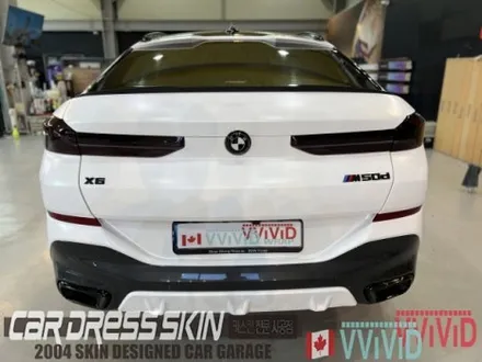 BMW X6(G06) 무광화이트 \'사틴화이트\' 크롬딜리트 전체랩핑 + 라이트필름 / 인천 서구 가좌동