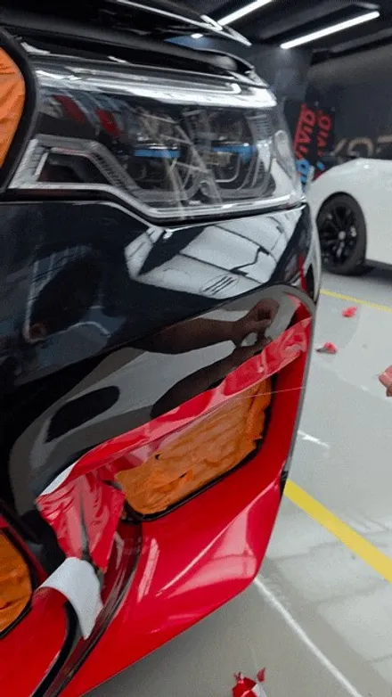 인천전체랩핑 BMW M5전체랩핑,블랙을 벗고 레드를 입다 / 인천 서구 가좌동