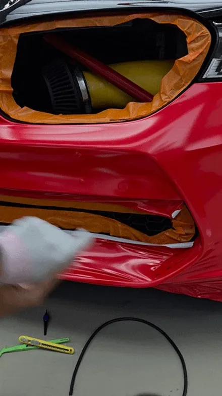 인천전체랩핑 BMW M5전체랩핑,블랙을 벗고 레드를 입다 / 인천 서구 가좌동