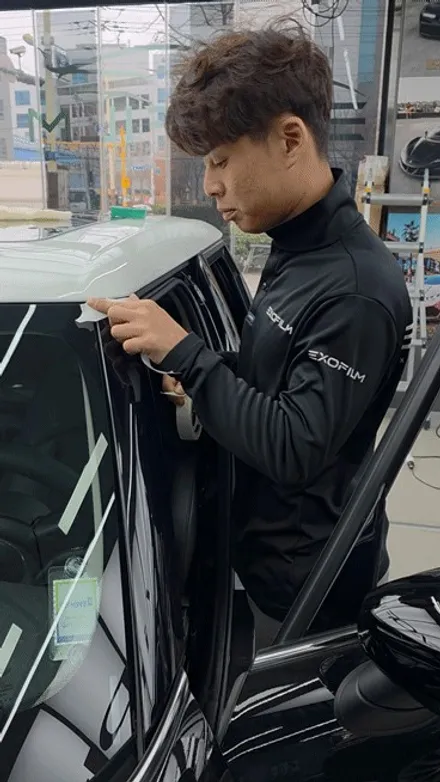 미니쿠퍼 인천루프스킨시공후 올 블랙으로 변신 / 인천 서구 가좌동
