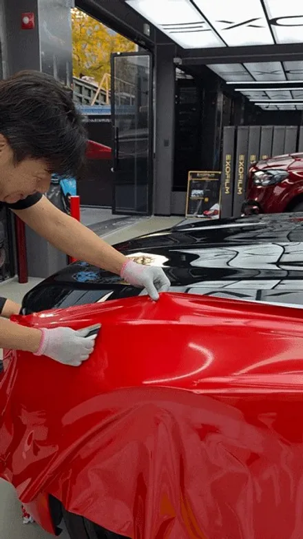 인천전체랩핑 BMW M5전체랩핑,블랙을 벗고 레드를 입다 / 인천 서구 가좌동