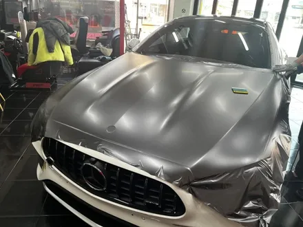 벤츠 AMG CLE 53 3M 사틴 다크 그레이 전체 랩핑 대전 카드레스스킨 / 대전 중구 산성동