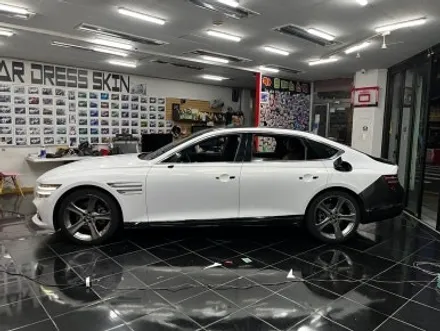 제네시스 G80 3m 화이트 골드 전체 랩핑 시공 / 대전 중구 산성동